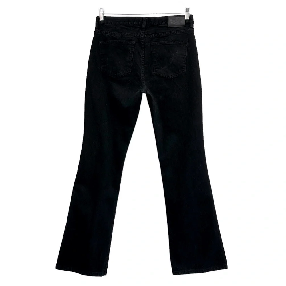 LAUREN Ralph Lauren Classic Bootcut Jeans in Black Rigid Denim High Rise Size 10